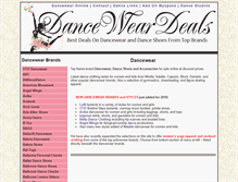 Tablet Screenshot of danceweardeals.com